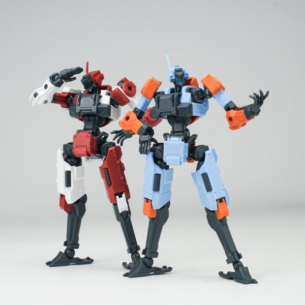 画像6: SHEIK MAINLAND 3 min project(スリーミニッツプロジェクト)シリーズ FENRIR(フェンリル) 1/18スケールプラスチックモデルキット (レッド / オレンジ / ホワイト / 水色)