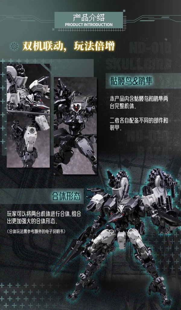 画像10: BIGFIREBIRD BUILD Future Vanguard-Skull Bird & Baza(フューチャー・ヴァンガード - スカルバード&バザ) 1/60スケールプラスチックモデルキット