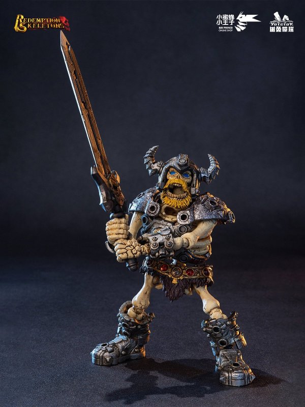 画像4: Yototoy YTSS-004 骸骨狂戦士 1/12スケール 可動フィギュア