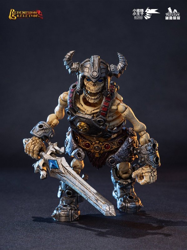 画像7: Yototoy YTSS-004 骸骨狂戦士 1/12スケール 可動フィギュア