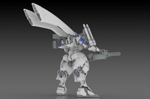 画像5: 【再販】『POWERDoLLS2』 1/35 X-4+(PD-802) 装甲歩兵用 武装セット3 [武装取り付け用肩パーツ&DRu35 MLC&R25ロケット&M7Aガトリング砲]