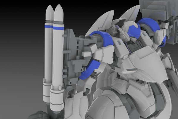 画像8: 【再販】『POWERDoLLS2』 1/35 X-4+(PD-802) 装甲歩兵用 武装セット3 [武装取り付け用肩パーツ&DRu35 MLC&R25ロケット&M7Aガトリング砲]