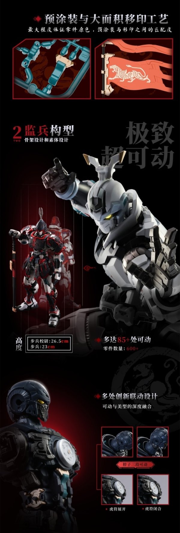 画像5: MOSHOWTOYS 大漢虎賁(たいかんこほん) 奎宿(けいしゅく) プラスティックモデルキット