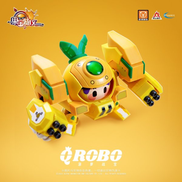 画像4: YI LI CHUANG WAN Fruity ROBO(フルーティーロボ) QROBO Pineapple Slasher(パイナップル・スラッシャー) プラスチックモデルキット
