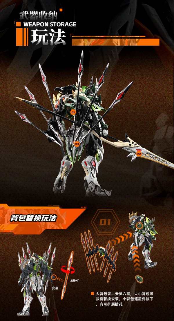 画像6: MOTOR NUCLEAR MNP-XH17 馬超(ばちょう) プラスチックモデルキット