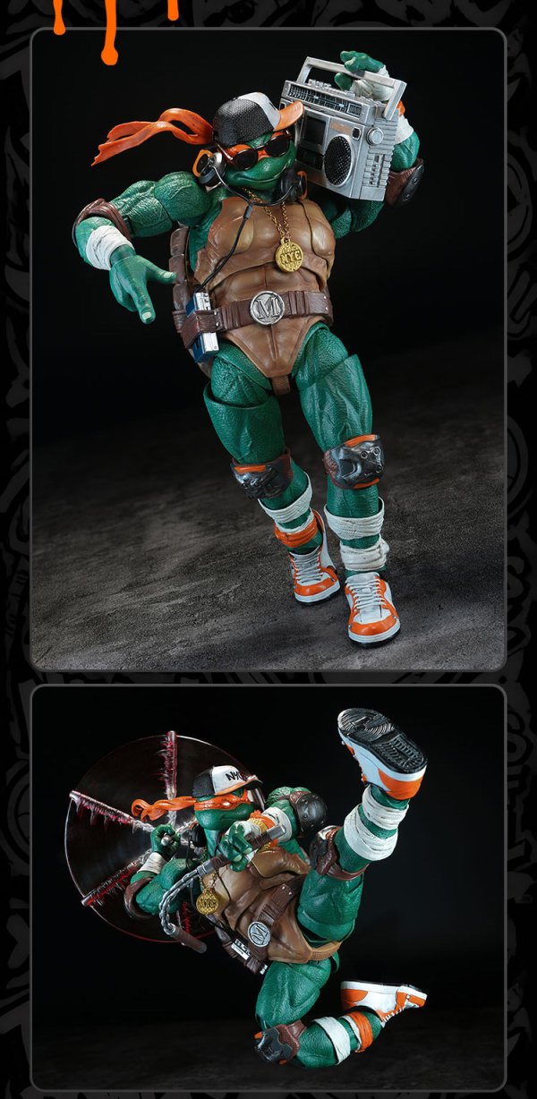 画像29: HEATBOYS HB0105 ティーンエイジ・ミュータント・ニンジャ・タートルズ ミケランジェロ 合金可動フィギュア (豪華版 / 標準版)