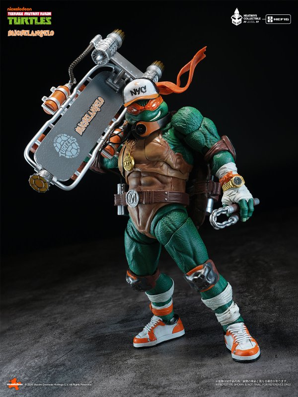 画像7: HEATBOYS HB0105 ティーンエイジ・ミュータント・ニンジャ・タートルズ ミケランジェロ 合金可動フィギュア (豪華版 / 標準版)