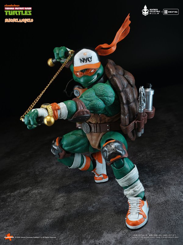 画像5: HEATBOYS HB0105 ティーンエイジ・ミュータント・ニンジャ・タートルズ ミケランジェロ 合金可動フィギュア (豪華版 / 標準版)