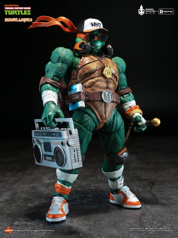 画像2: HEATBOYS HB0105 ティーンエイジ・ミュータント・ニンジャ・タートルズ ミケランジェロ 合金可動フィギュア (豪華版 / 標準版)
