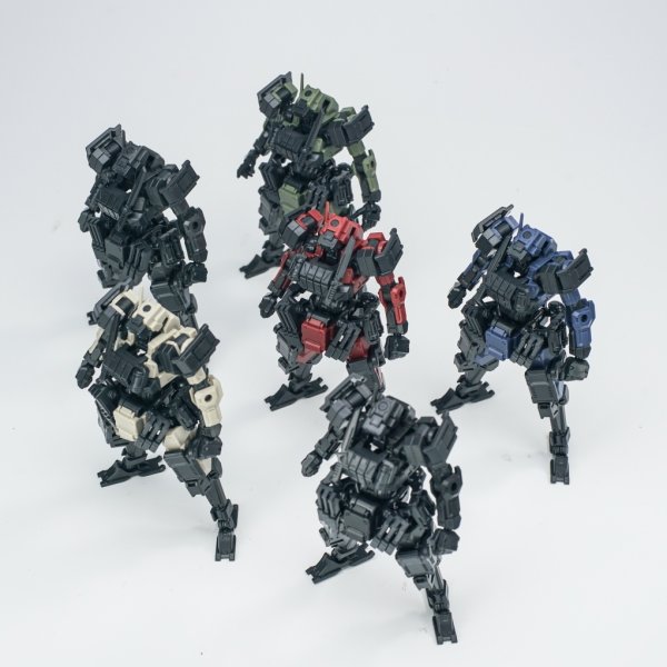 画像16: SHEIK MAINLAND 3 min project(スリーミニッツプロジェクト)シリーズ FENRIR(フェンリル)突撃型 1/18スケールプラスチックモデルキット (ブラック / グリーン / イエロー / ブルー / レッド / ディープシルバー)