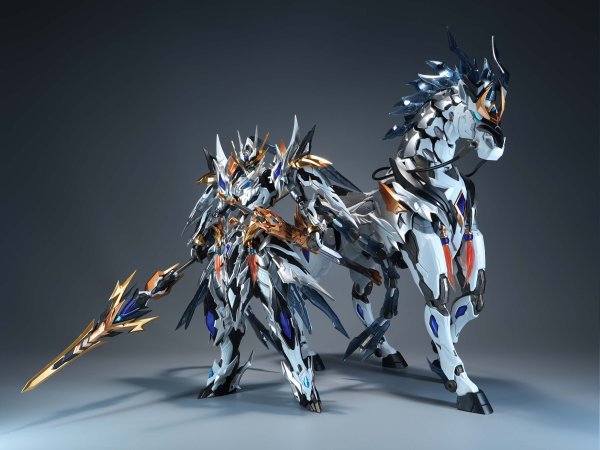 画像3: MOTOR NUCLEAR MNP-XH05WA 趙雲 威武Ver. プラスチックモデルキット
