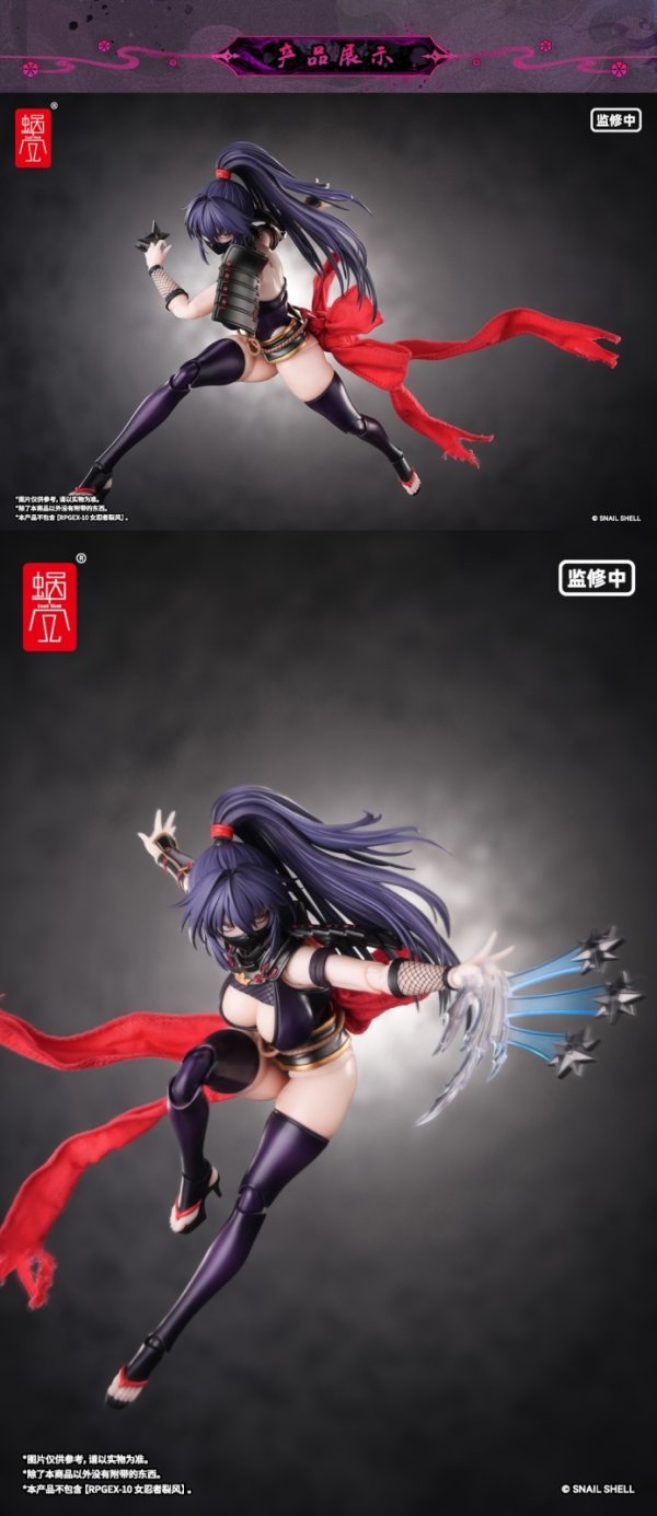 画像9: SNAIL SHELL(蝸之殻) RPGEX-10 女忍者 裂風 1/12スケール可動フィギュア専用オプションパーツセット