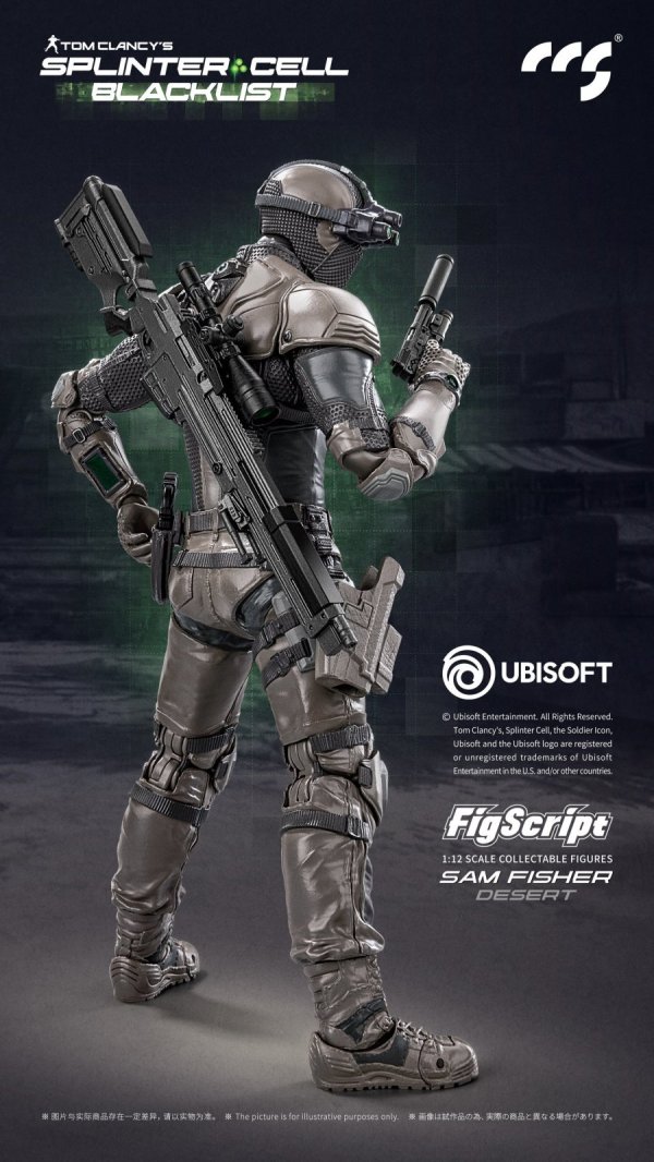 画像9: CCSTOYS FigScriptシリーズ Splinter Cell(スプリンターセル) Sam Fisher(サム・フィッシャー) 砂漠Ver. 1/12スケール可動フィギュア