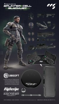 CCSTOYS FigScriptシリーズ Splinter Cell(スプリンターセル) Sam Fisher(サム・フィッシャー) 砂漠Ver. 1/12スケール可動フィギュア