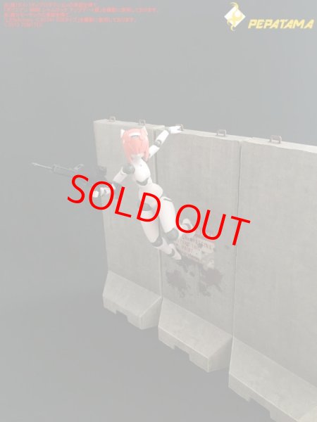 画像9: PEPATAMAシリーズ M-004 ペーパージオラマ バリケートセットA コンクリート(大) (9)