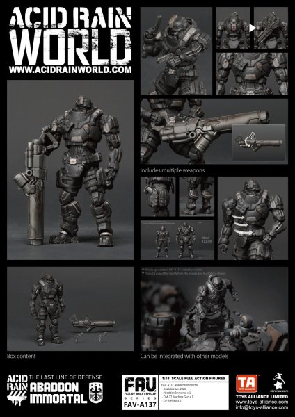 画像1: TOYS ALLIANCE LIMITED アシッドレイン 1/18スケール FAV-A137 アバドン イモータル (1)