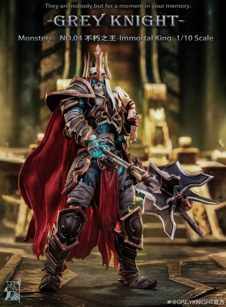 画像2: GreyKnight Monsters-04 Immortal King(イモータル・キング) 1/10スケール可動フィギュア (2)