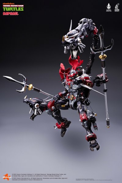 画像4: HEATBOYS HB0095 ティーンエイジ・ミュータント・ニンジャ・タートルズ ラファエロ 赤煞(あかさつ) 合金可動フィギュア (4)
