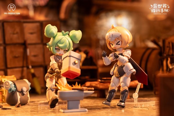 画像9: PR Production 異世界旅行の手帳シリーズ 03 新人鍛冶師 ヘイリー・スミス プラスチックモデルキット (9)