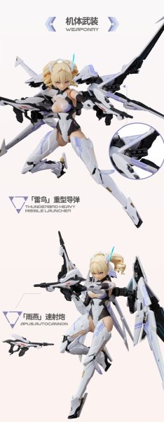 画像9: MS GENERAL(将魂姫)×Mecha BREAK 矛隼(ファルコン) プラスチックモデルキット (9)