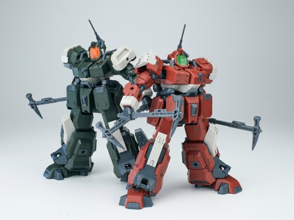 画像20: SHEIK MAINLAND ULTRA ACTION TROOPERシリーズ 轟魔(ごうま) 1/144スケール プラスチックモデルキット (レッド / グリーン) (20)