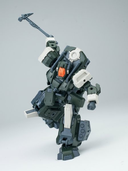 画像32: SHEIK MAINLAND ULTRA ACTION TROOPERシリーズ 轟魔(ごうま) 1/144スケール プラスチックモデルキット (レッド / グリーン) (32)