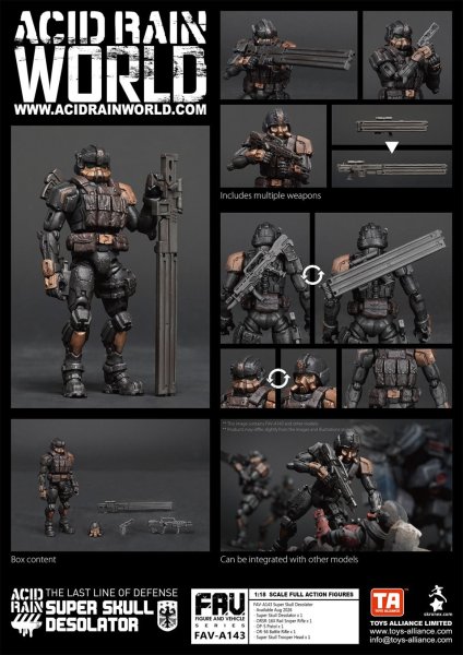 画像13: TOYS ALLIANCE LIMITED アシッドレイン 1/18スケール FAV-A143 スーパースカル デソレーター (13)