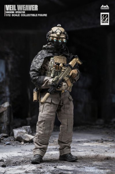 画像6: HASUKI SALVOシリーズ SA04 ナイトヴェイル・ウィーバー 1/12スケール可動フィギュア (6)