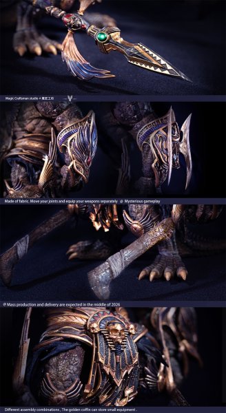 画像12: Magic Craftsman studio(魔匠工房) Temple of Chaos(テンプル・オブ・ケイオス)シリーズ Sobek(セベク) Desert Colossus Crocodile(デザート・コロッサス・クロコダイル) 1/12スケール可動フィギュア (12)