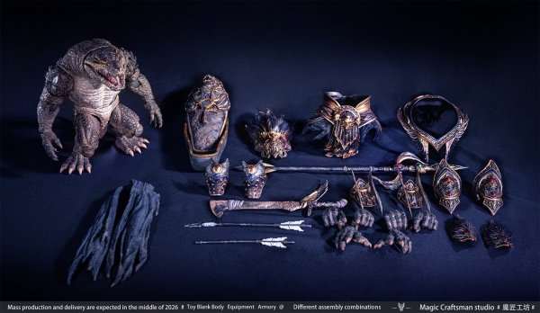 画像1: Magic Craftsman studio(魔匠工房) Temple of Chaos(テンプル・オブ・ケイオス)シリーズ Sobek(セベク) Desert Colossus Crocodile(デザート・コロッサス・クロコダイル) 1/12スケール可動フィギュア (1)