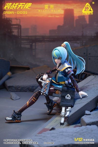 画像18: LOSCONT 装戦天使(アームド・バトル・エンジェルズ)シリーズ ABA-003 霧雨(ミスティ・レイン) 1/12スケール可動フィギュア (18)