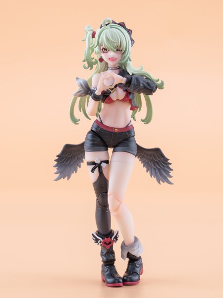 画像8: 次元具象(EXSSRION) 魔音天使 星川ネコ 1/12スケール可動フィギュア (黄色髪Ver. / 緑髪Ver.) (8)