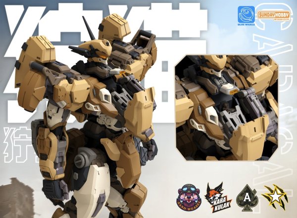 画像12: 銘匠伝 ブルーホエール REA-03D カラカル プラスチックモデルキット (12)