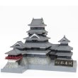 画像2: 【再販】1/200スケール プラスチックキット CASTLE Collection 「国宝 松本城」 (2)