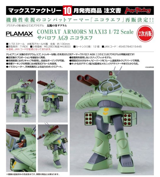 画像1: 【二次再販】COMBAT ARMORS MAX13 1/72 Scale サバロフ AG9 ニコラエフ (1)