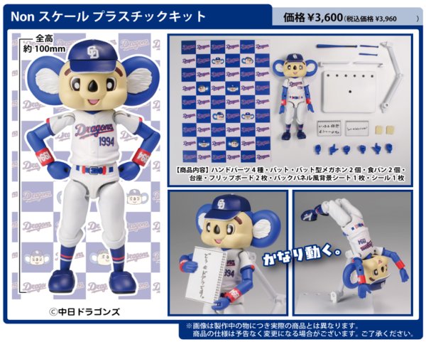 画像1: プラフィア 『中日ドラゴンズ』 ドアラ (1)