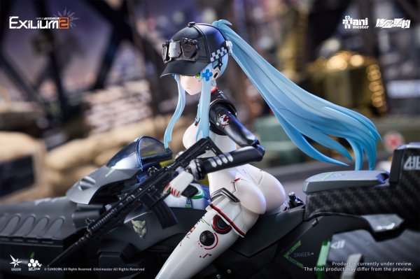 画像17: 核金重構(Nuclear Gold Reconstruction) ドールズフロントライン2:エクシリウム クルカイ-スピードスター 1/12 完成品アクションフィギュア&モーターバイク 1/12 プラスチックキット セット (17)