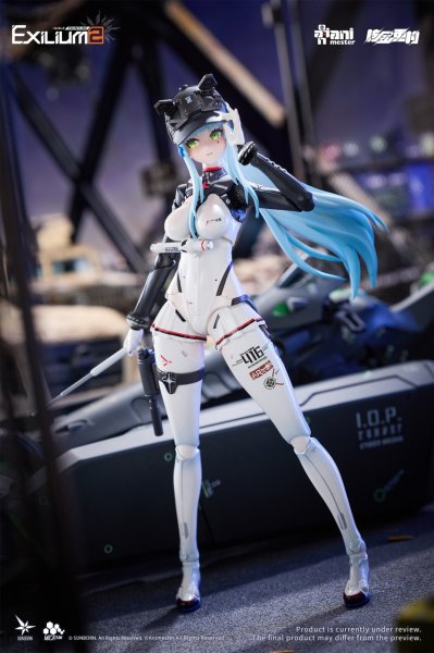 画像26: 核金重構(Nuclear Gold Reconstruction) ドールズフロントライン2:エクシリウム クルカイ-スピードスター 1/12 完成品アクションフィギュア&モーターバイク 1/12 プラスチックキット セット (26)