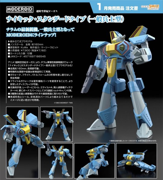 画像1: MODEROID 『超時空世紀オーガス』 ナイキック・スタンダードタイプ（一般兵士型） (1)