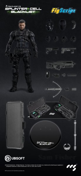 画像1: CCSTOYS FigScriptシリーズ Splinter Cell(スプリンターセル) Sam Fisher(サム・フィッシャー) 1/12スケール可動フィギュア (1)