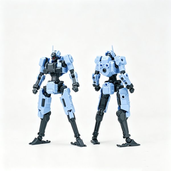 画像26: SHEIK MAINLAND 3 min project(スリーミニッツプロジェクト)シリーズ FENRIR(フェンリル) 1/18スケールプラスチックモデルキット (レッド / オレンジ / ホワイト / 水色) (26)