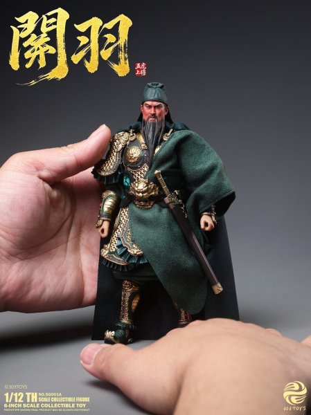 画像8: 303TOYS 掌中三国志 1/12スケール可動フィギュア (8)