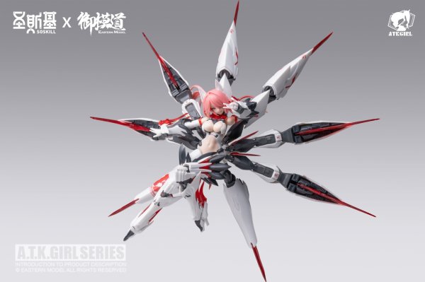 画像14: SOSKILL×EASTERN MODEL 九尾の狐 妲己 1/12スケールプラスチックモデルキット (14)