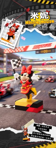 画像4: 52TOYS BLINDBOX ディズニー ミッキー&フレンズ: F1® レーシング・デイズ (6個入り1BOX) (4)