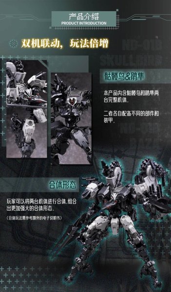 画像10: BIGFIREBIRD BUILD Future Vanguard-Skull Bird & Baza(フューチャー・ヴァンガード - スカルバード&バザ) 1/60スケールプラスチックモデルキット (10)