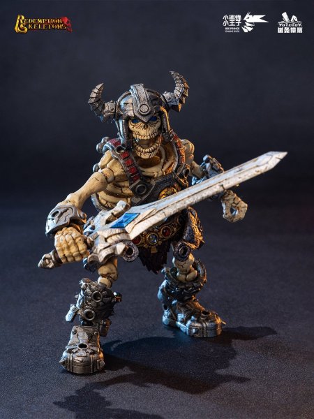 画像8: Yototoy YTSS-004 骸骨狂戦士 1/12スケール 可動フィギュア (8)