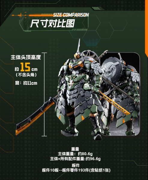 画像9: MOTOR NUCLEAR BV-XH04 迅勇級 鉄浮屠 プラスチックモデルキット (9)