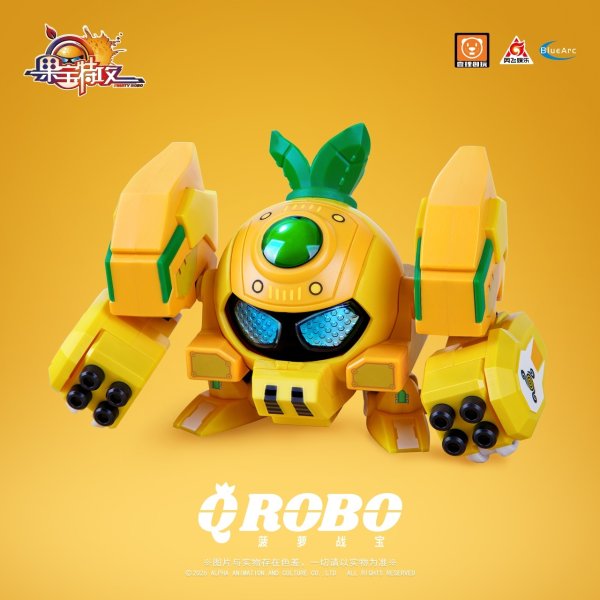 画像5: YI LI CHUANG WAN Fruity ROBO(フルーティーロボ) QROBO Pineapple Slasher(パイナップル・スラッシャー) プラスチックモデルキット (5)