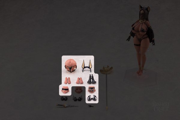 画像1: BISHOUCRAFT 異世界絵巻 エジプトの女神 1/12スケール可動フィギュア専用オプションパーツセット (1)