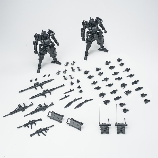 画像42: SHEIK MAINLAND 3 min project(スリーミニッツプロジェクト)シリーズ FENRIR(フェンリル)突撃型 1/18スケールプラスチックモデルキット (ブラック / グリーン / イエロー / ブルー / レッド / ディープシルバー) (42)